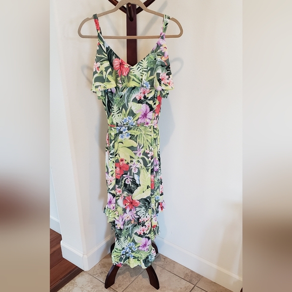 Tommy Bahama tropical floral strappy dress, size L - NEW - Picture 3 of 9